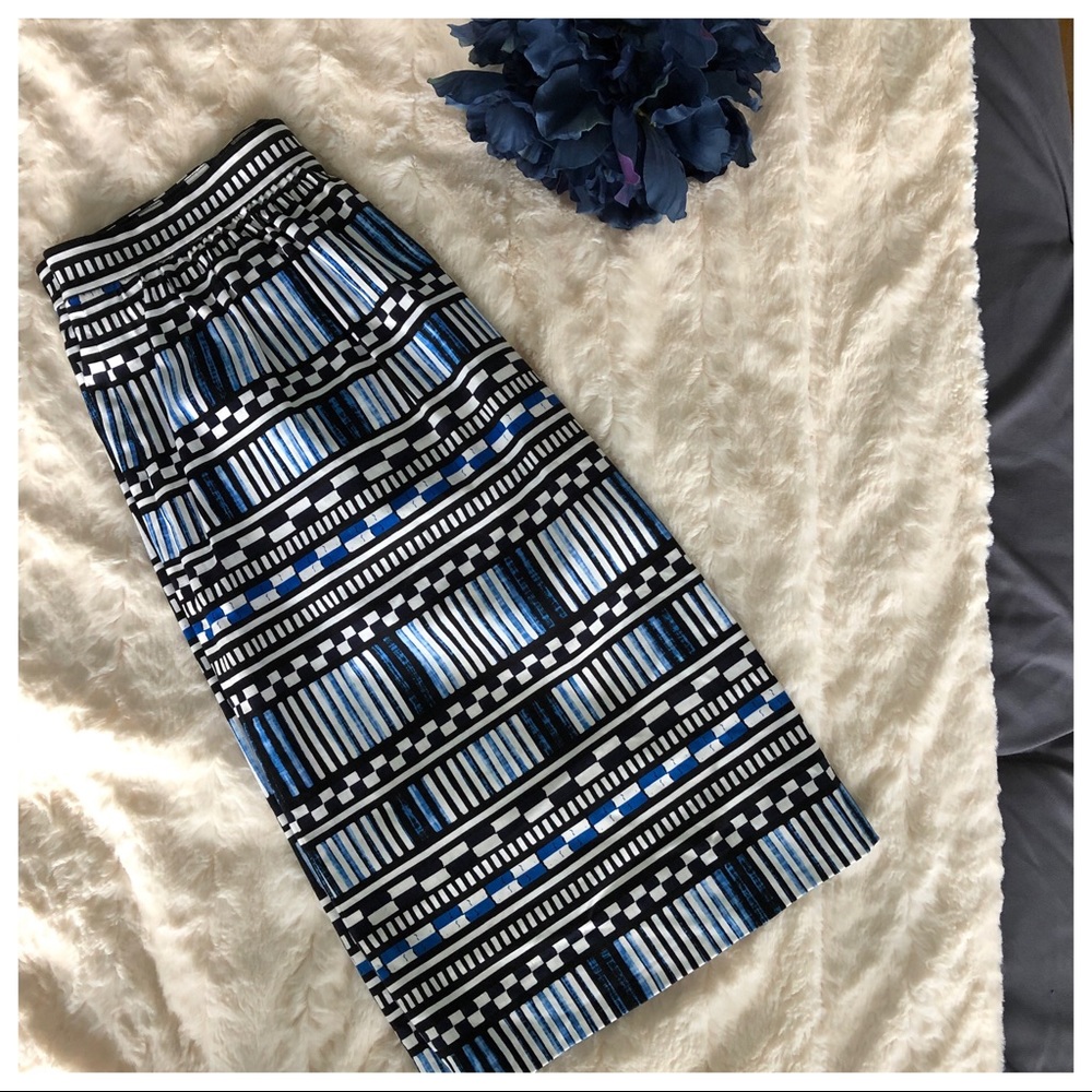 J. Crew Patterned Midi Skirt Style C4092
